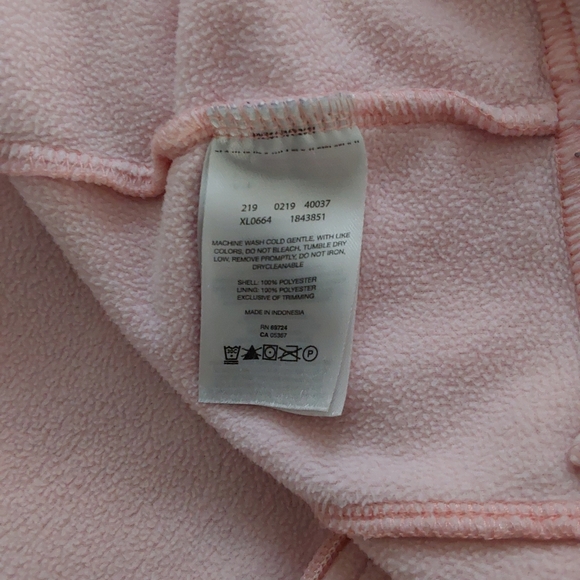 ***Sold***Women's Columbia Full-Zip Pink Fleece Jacket - Picture 6 of 6